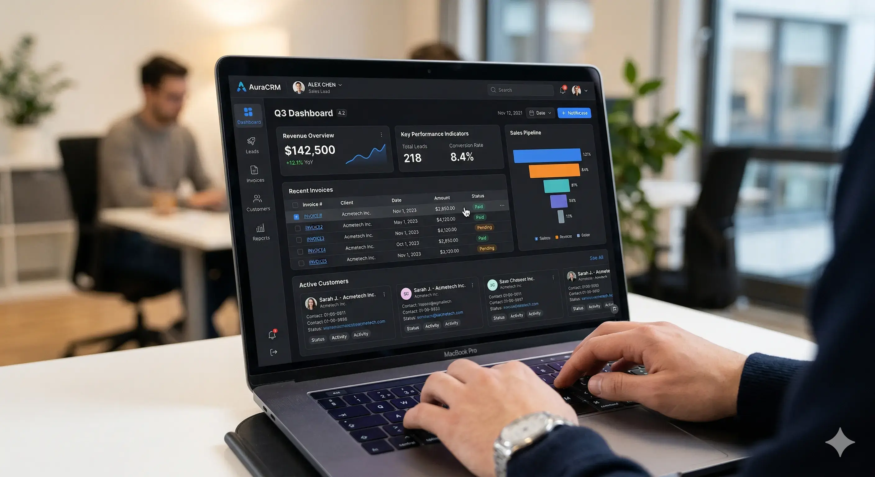 MS Solutions CRM Dashboard